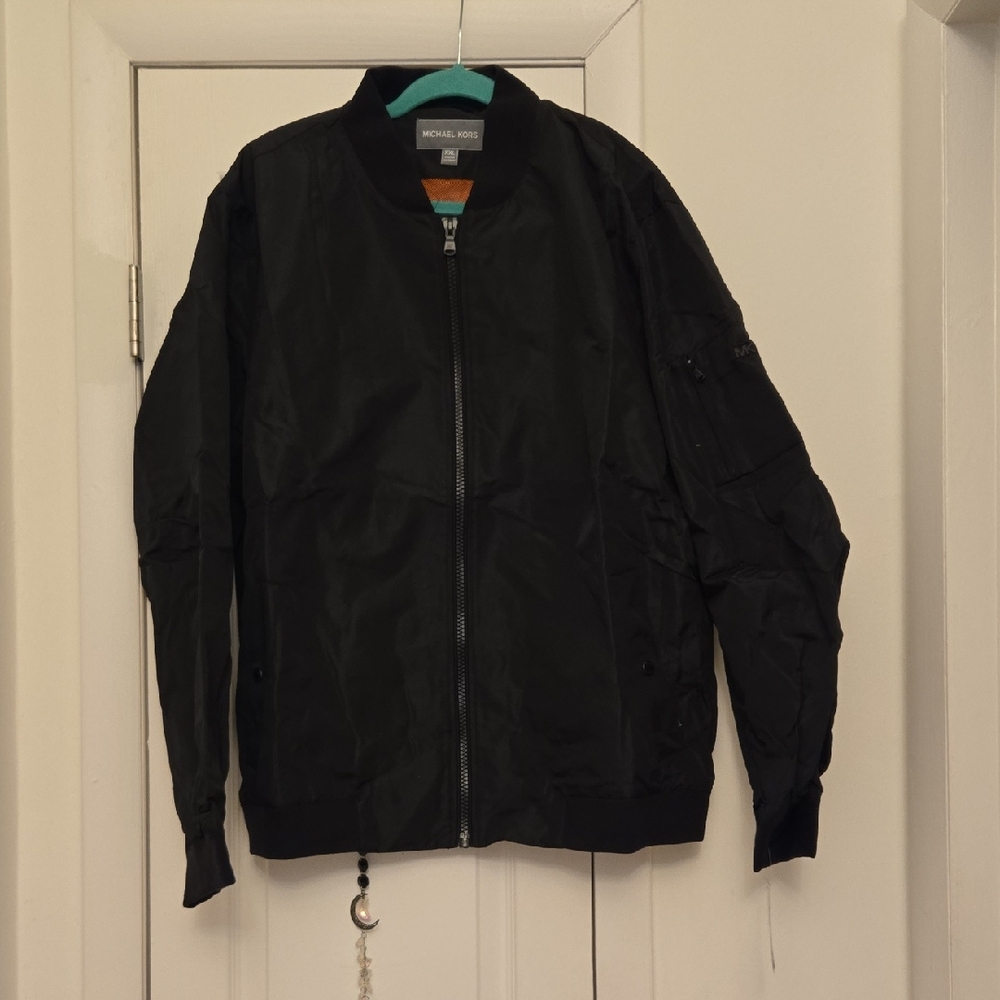 Michael Kors Men's Black Bomber Jacket